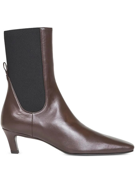  Toteme 50mm Leather Chelsea Boots - Brown 