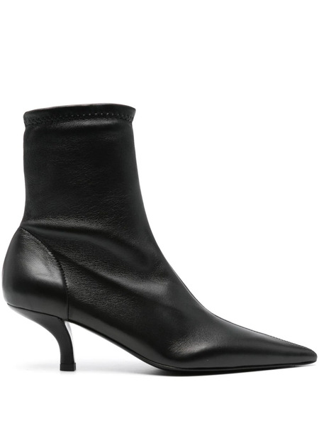  Toteme 55mm The Heeled Sock Boots - Black 