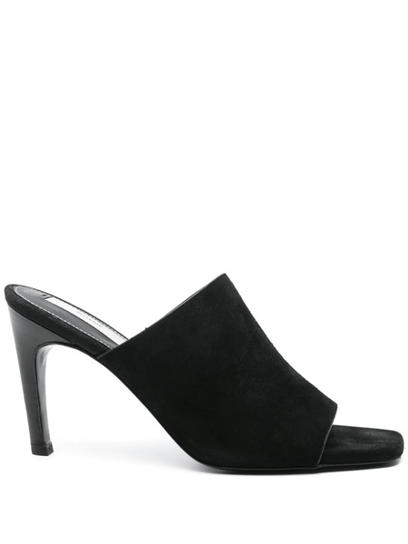  Toteme 90mm Velour Mules - Black 