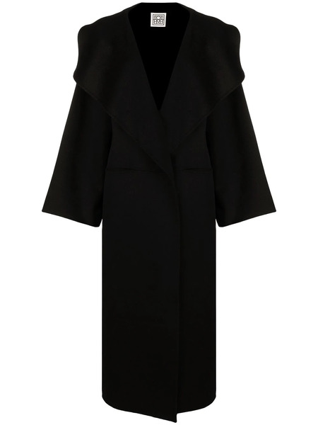  Toteme Oversized Wool-cashmere Coat - Black 