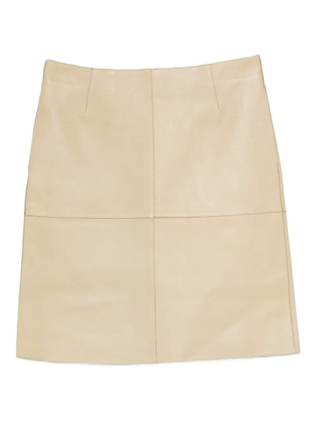 Toteme Paneled Leather Skirt - Neutrals 