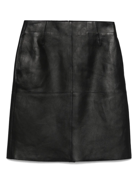  Toteme Panelled Leather Midi Skirt - Black 
