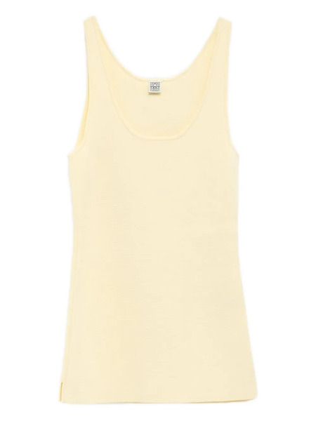  Toteme Ribbed Sleeveless Top - Neutrals 