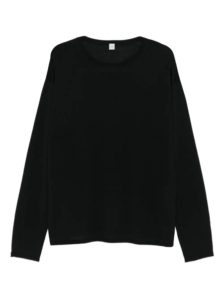  Toteme Round-neck Sweater - Black 