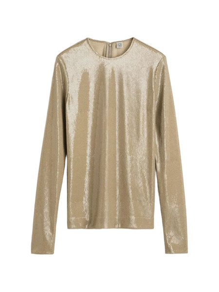  Toteme Sequin T-shirt - Gold 