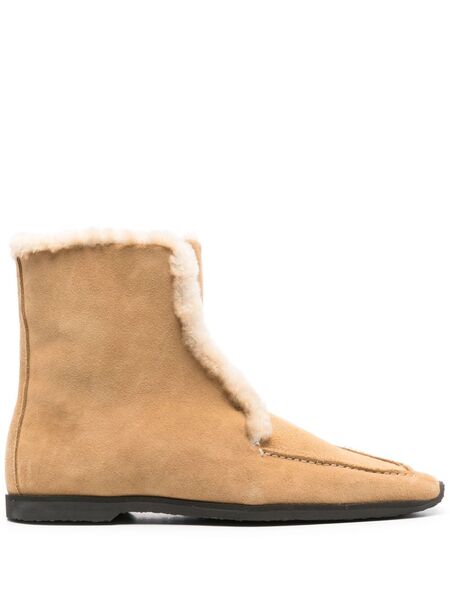  Toteme Shearling-edge Boots - Brown 