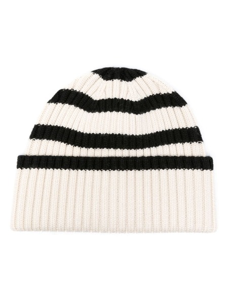  Toteme Signature Stripe Beanie - Black 