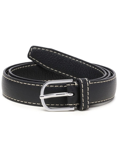  Toteme Stitch-detail Leather Belt - Black 