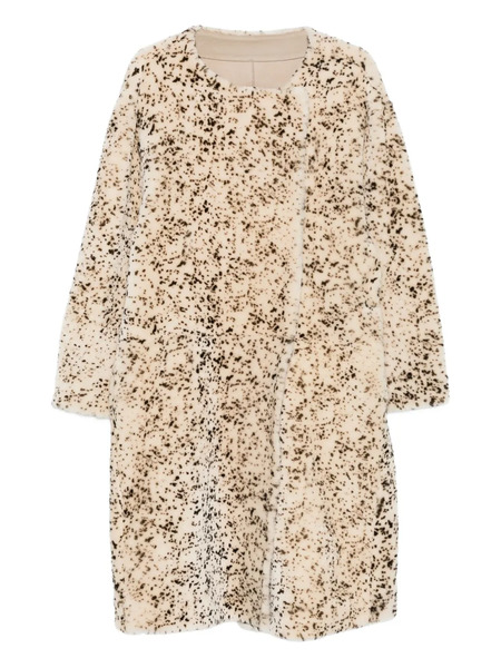  Toteme Stracciatella Shearling Coat - Neutrals 