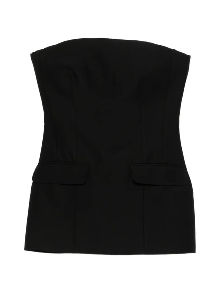  Toteme Strapless Pocket Top - Black 