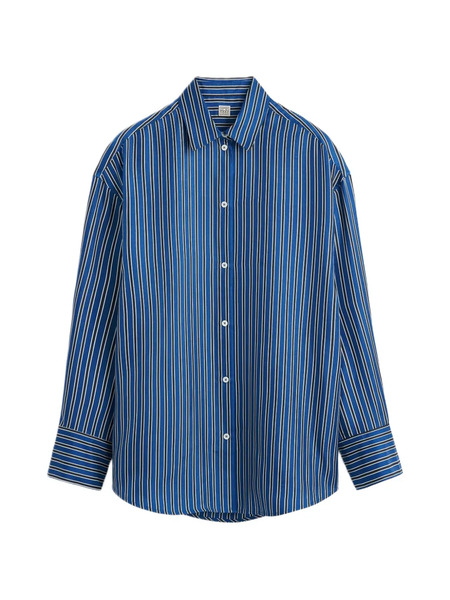  Toteme Striped-pattern Shirt - Blue 