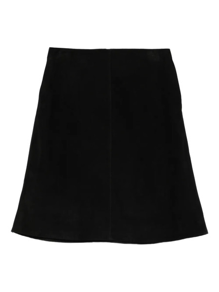  Toteme Suede Mini Skirt - Black 