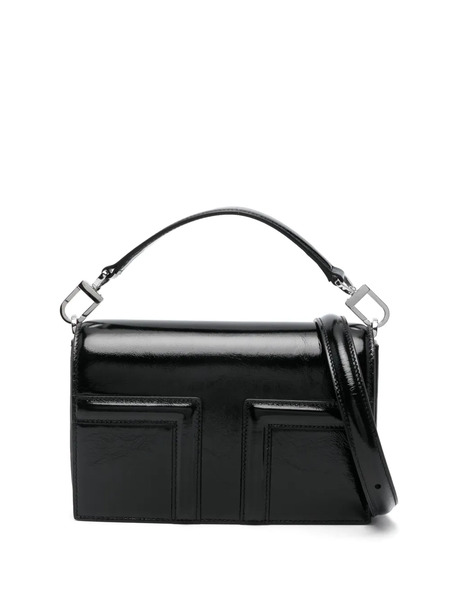  Toteme T-flap Naplack-leather Mini Bag - Black 