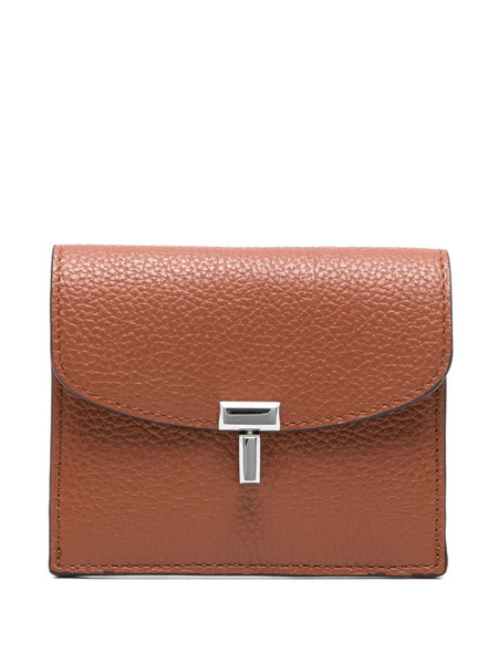  Toteme T-lock Grained Cardholder - Brown 