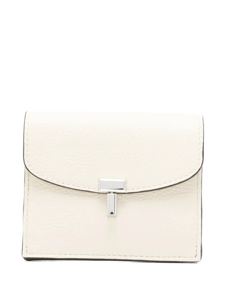  Toteme T-lock Leather Cardholder - Neutrals 