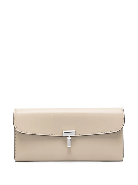  Toteme T-lock Leather Wallet - Neutrals 