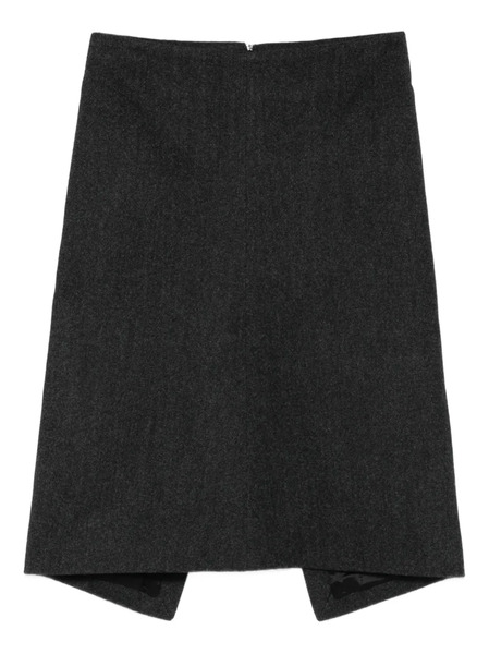  Toteme Twill Suit Midi Skirt - Grey 