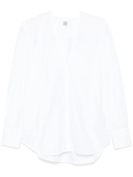  Toteme V-neck Blouse - White 