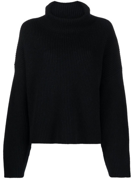 Toteme Wool Mock-neck Jumper - Black 