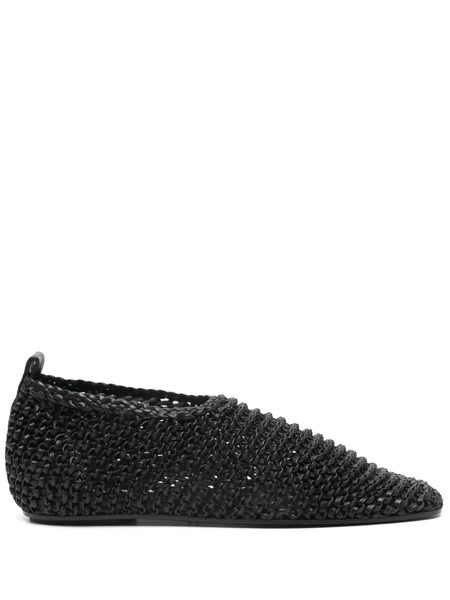  Toteme Woven Ballet Flats - Black 