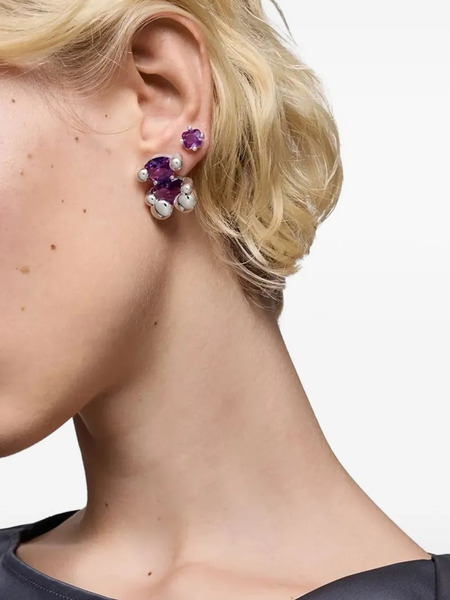  Tous Bear Lgg Amethyst-sphere Stud Earrings - Grey 