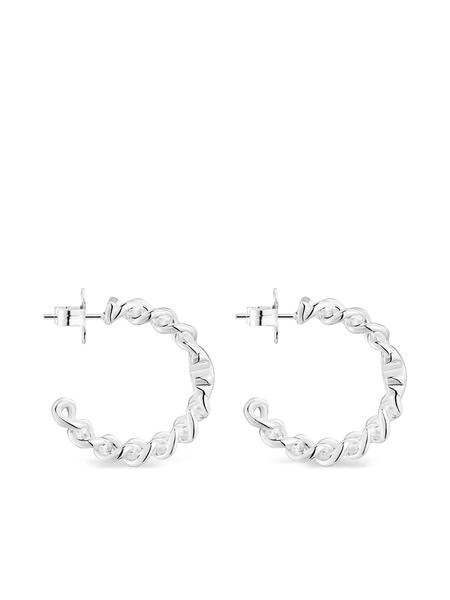  Tous Chain-link Hoop Earrings - Silver 