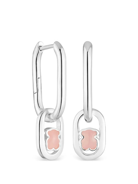  Tous Cutout Motif Earrings - Silver 