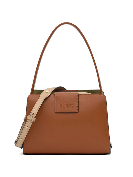  Tous Small Kaos Icon Embossed Shoulder Bag - Brown 