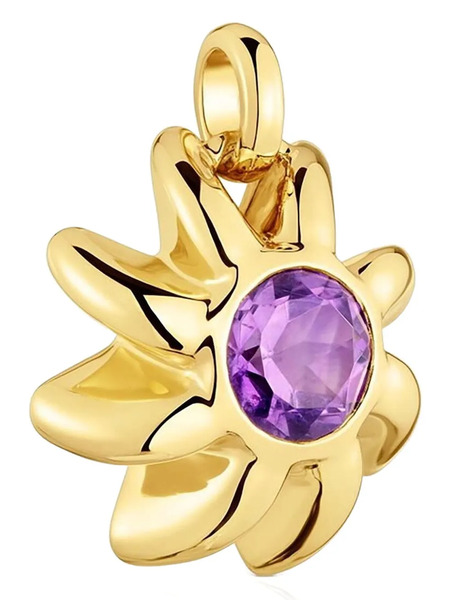  Tous Sunflower Amethyst Pendant - Gold 
