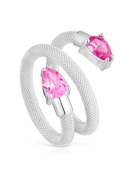  Tous Teardrop Ring - Silver 
