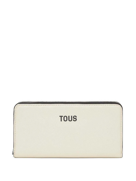 Tous Zip-around Logo Wallet - White 