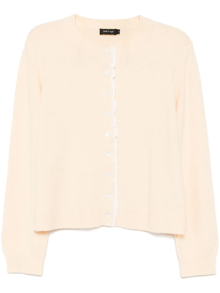  Tout A Coup Crew-neck Cardigan - Neutrals 