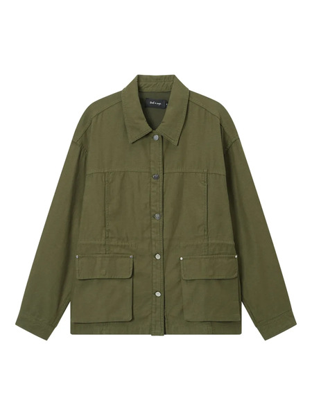  Tout A Coup Double-pocket Collared Jacket - Green 