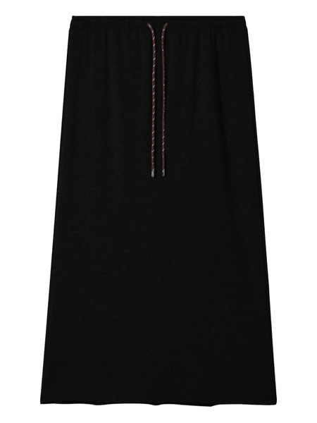  Tout A Coup Drawstring Midi Skirt - Black 