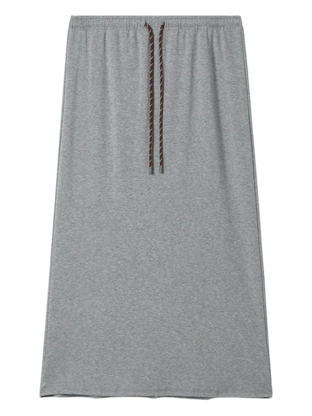  Tout A Coup Drawstring Midi Skirt - Grey 