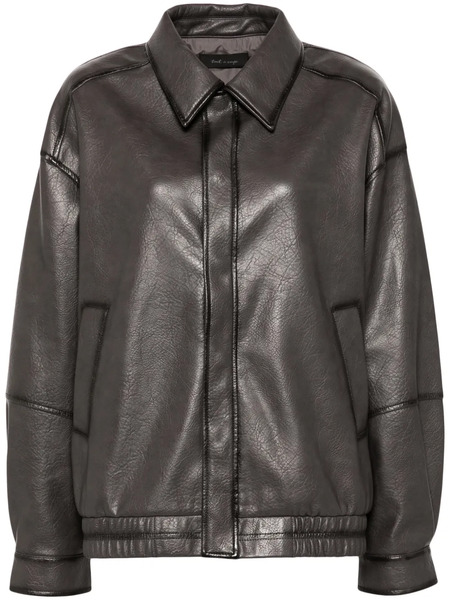  Tout A Coup Faux-leather Jacket - Grey 