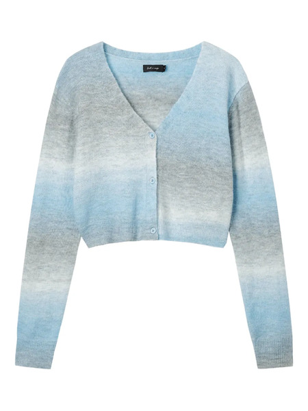  Tout A Coup Gradient-effect Cardigan - Blue 