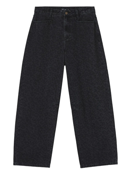  Tout A Coup Leopard-print Jeans - Grey 