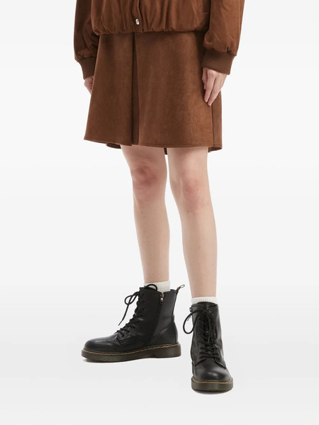  Tout A Coup Pleated Mini Skirt - Brown 