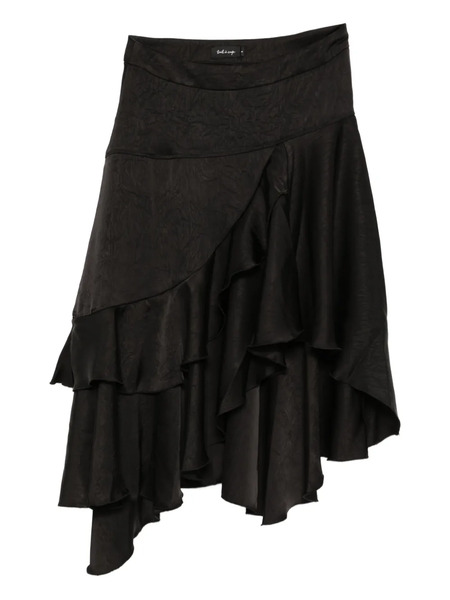  Tout A Coup Ruffed Skirt - Black 