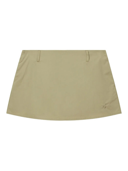  Tout A Coup Structured A-line Skirt - Green 