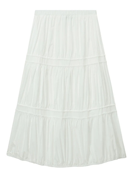  Tout A Coup Tiered Ruffle Skirt - White 