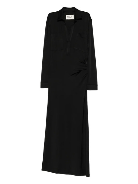  Tove Iana Draped Dress - Black 
