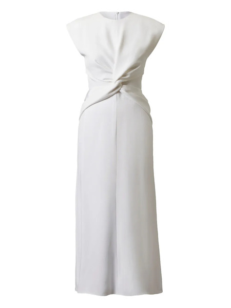  Tove Silk Midi Dress - White 