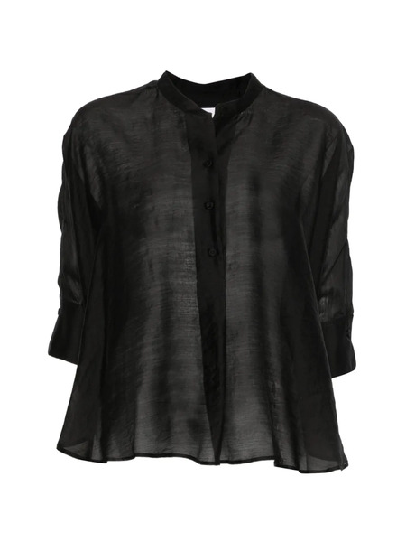  Trame Auree Stand-collar Shirt - Black 