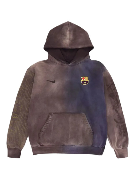  Travis Scott Split-dye Crest Hoodie - Grey 