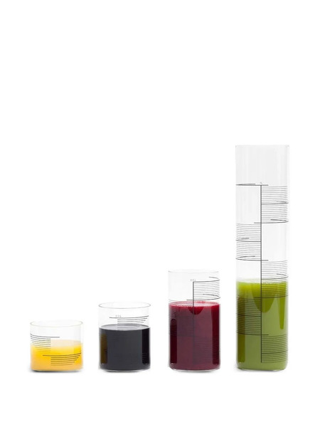  Tre Product Graduated Glasses (set Of Four) - White 
