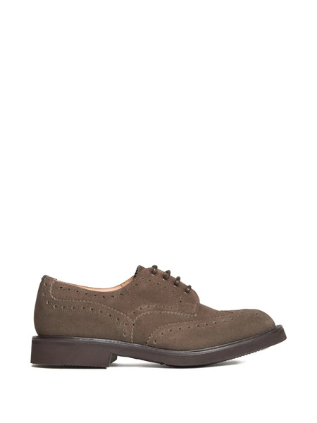  Tricker's Bourton Suede Derby Brogues - Brown 