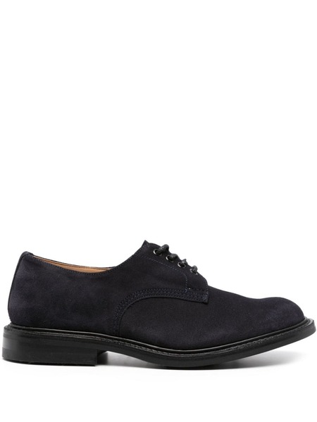  Tricker's Danielo Round-toe Derby Shoes - Blue 
