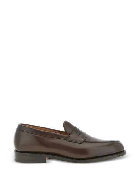 Tricker's Harvard Leather Loafers - Brown 